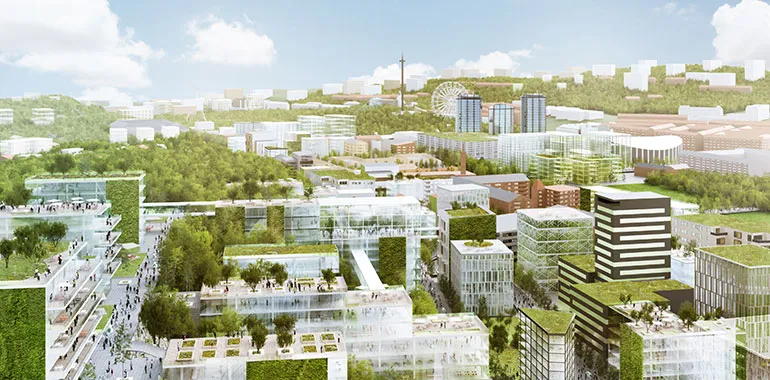 Hållbar stadsutveckling – Forskningsresultat kring täta stadskärnor, gröna ytor och social hållbarhet